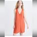 Madewell Dresses | Madewell Heather Button-Front Dress In Polkadot Xxs Nwot | Color: Orange | Size: Xxs