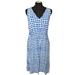 Kate Spade Dresses | Kate Spade Sleeveless Print Casual Dress Small | Color: Blue/White | Size: S