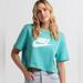 Nike Tops | Nike Sportswear Essential Womens Crop Tee -Xxl | Color: Blue/Green | Size: Xxl