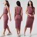 Athleta Dresses | Athleta Santorini Cinch Dress Tawny Rose Sz Xs | Color: Pink | Size: Xs