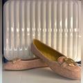 Michael Kors Shoes | Michael Kors Lillie Moccasin Flat Shoes Mk Signature Ballet Pink Size 9 1/2 | Color: Pink | Size: 9.5