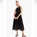 J. Crew Dresses | J. Crew Tiered Knit Maxi Dress With Eyelet Trim | Color: Black | Size: Xs