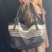 Kate Spade Bags | Kate Spade New York White Black Striped Medium Tote | Color: Black/White | Size: Os