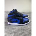 Nike Shoes | Nike Air Jordan 1 Mid Men's Size 11.5 Dq8426-042 Black / White / Royal Blue | Color: Blue | Size: 11.5