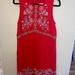 Anthropologie Dresses | Anthropologie Red Embroidery Dress | Color: Red | Size: 8
