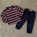 Levi's Matching Sets | Levi’s Toddler Boy Outfit Size 2t Red Blue White Stripes Pants Long Sleeve Top | Color: Blue/Red | Size: 2tb