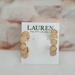 Ralph Lauren Jewelry | New Ralph Lauren Scalloped Hoop Earrings | Color: Gold/Pink | Size: 1.26