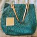 Michael Kors Bags | Michael Kors Jet Set Ns Chain Tote Bag Mk Sig Leather Deep Sea Green | Color: Blue/Green | Size: Os