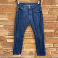 Levi's Jeans | Levis 501 Jeans Mens 33x32 Blue Denim Cotton Straight Button Fly Distressed | Color: Blue | Size: 33