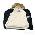 Levi's Jackets & Coats | Levi's Coated Cotton Parka With Sherpa And Faux Fur Hood Size Medium | Color: Blue | Size: M