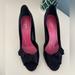 Kate Spade Shoes | Kate Spade Women’s Black Satin Slingback Heels Shoes Open Toe Bow | Color: Black | Size: 9.5