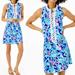 Lilly Pulitzer Dresses | Lilly Pulitzer Jane Shift Corsica Blue Turtle Villa Dress | Color: Blue/Pink | Size: 00