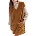 Madewell Dresses | Madewell Side Button Corduroy Shift Dress Nwt | Color: Brown/Gold | Size: Xs