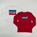 Levi's Shirts & Tops | Levi's Boys Long Sleeve T-Shirts 2-Pack Crew Neck Tees Red/White Logo Sz M/7-8 | Color: Red/White | Size: 7b