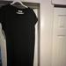 Madewell Dresses | Madewell Ribbed Black Shift Dress | Color: Black | Size: L