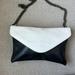 J. Crew Bags | J.Crew Flap Envelope, Black And White Leather Bag | Color: Black/White | Size: Os
