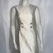 Michael Kors Dresses | Michael Kors Silk Sleeveless Shift Ivory Dress Embellished Crew Neck Size S | Color: Cream | Size: S