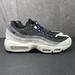 Nike Shoes | Nike Air Max 95 Black Medium Blue Size 8.5 Mens Casual Shoes | Color: Blue/White | Size: 8.5