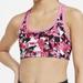 Nike Accessories | Nike Swoosh Big Girl's Printed Reversible Sports/ Training Bra Size Large | Color: Pink | Size: Large