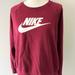 Nike Tops | Nike Rally Women's Maroon Crewneck Sweatshirt | Color: Red | Size: L