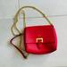 Ralph Lauren Bags | Nwot Original Ralph Lauren Small Crossbody Bag. Red Color With Gold Chain | Color: Red | Size: Os