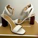 Michael Kors Shoes | Michael Kors Heels | Color: Tan/White | Size: 9.5