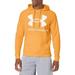 Under Armour Shirts | New Under Armour Ua Rival Fleece Big Logo Hoodie Mens L Orange Yellow White | Color: Orange/White | Size: L