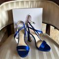 Jessica Simpson Shoes | Jessica Simpson Blue Satin Heel | Color: Blue | Size: 8.5