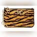Michael Kors Accessories | Micheal Kors Animal Print Calf Hair Parker Key Card Holder | Color: Gold/Red | Size: Os
