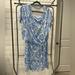 Lilly Pulitzer Dresses | Lilly Pulitzer Inka Short Sleeve Dress Resort White Aqua Lounge Xl | Color: Blue/White | Size: Xl