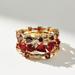 Anthropologie Jewelry | Anthropologie Set Stackable Rings | Color: Red | Size: 7