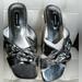 Nine West Shoes | New Nine West Silver Flat Sandal | Color: Gray | Size: 7.5