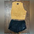 Nike Other | Lot Of Two Nike Vintage Wash Crop Tank And Dri Fit Shorts Sz M | Color: Black/Brown | Size: Os