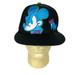 Disney Accessories | Disney Mickey Mouse Embroidered Snapback Hat Cap Black Green Flat Bill Vtg 90s | Color: Blue | Size: Os