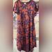 Lularoe Dresses | Lularoe Carly Dress Sz Xs | Color: Blue/Orange | Size: Xs