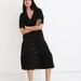 Madewell Dresses | Madewell Lightspun Button-Front Tiered Midi Dress Black Sz 6 | Color: Black | Size: 6