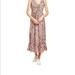 Madewell Dresses | Madewell Lace Up Front Floral Dress. Maxi Size 6 | Color: Brown/Orange | Size: 6