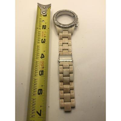 Michael Kors Jewelry | Michael Kors Watch Parts Case 42mm Crystal Clasp Band 20mm White Gy223 | Color: White | Size: One Size