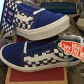 Vans Shoes | New Hard 2 Find Size 2 Youth Vans Comfycush Old Skool (Autism Awareness Series) | Color: Blue/White | Size: 2b