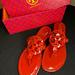 Tory Burch Shoes | Like New - Tory Burch - Miller Sandal - Patent Finish. | Color: Red | Size: 10.5