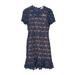 Michael Kors Dresses | Michael Kors Floral Overlay Lace Dress Size Small | Color: Blue | Size: S