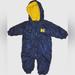 Nike One Pieces | Michigan Nike Team Baby 24 Month Blue Yellow Reversible Hooded Snowsuit | Color: Blue/Yellow | Size: 18-24mb