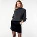 J. Crew Skirts | Jcrew Black Velvet Stretch Miniskirt 4 Skirt Holiday | Color: Black | Size: 4