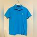 Polo By Ralph Lauren Shirts | Men’s Polo Ralph Lauren Custom Slim Fit Mesh Polo Size M | Color: Blue/Yellow | Size: M