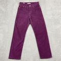 Levi's Jeans | Levis Wedgie Corduroy Pants Women 25 Burgundy Purple Straight Legs Casual | Color: Red | Size: 25