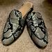 J. Crew Shoes | Jcrew Academy Loafer Mule In Snake Printed Leather | Color: Black | Size: 8.5