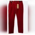 Levi's Pants & Jumpsuits | Levis Strauss Womens Red Mid Rise Corduroy Boyfriend Pants Size 2932 Nwt | Color: Red | Size: 29