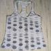 Lululemon Athletica Tops | Lululemon Cool Racerback Seaside Dot White Fossil Polka Dot Tank Size 6 | Color: White | Size: 6