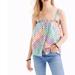 J. Crew Tops | J. Crew Rainbow Gingham Check Button-Front Tank | Color: Tan | Size: 8