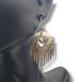 Jessica Simpson Jewelry | Js Jessica Simpson Gold Tone Metal Fringe Cream Enamel Dangle Drop Hook Earrings | Color: Gold | Size: Os